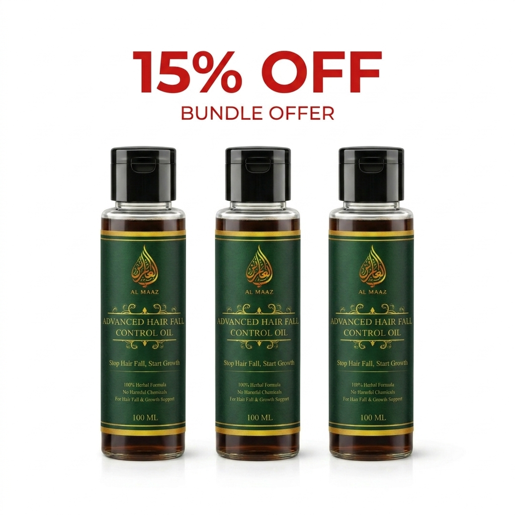 ALMAAZ BUNDLE 15% ADVANCE HAIR FALL CONTROL OIL